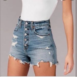Abercrombie Ultra High Rise Mom Shorts
